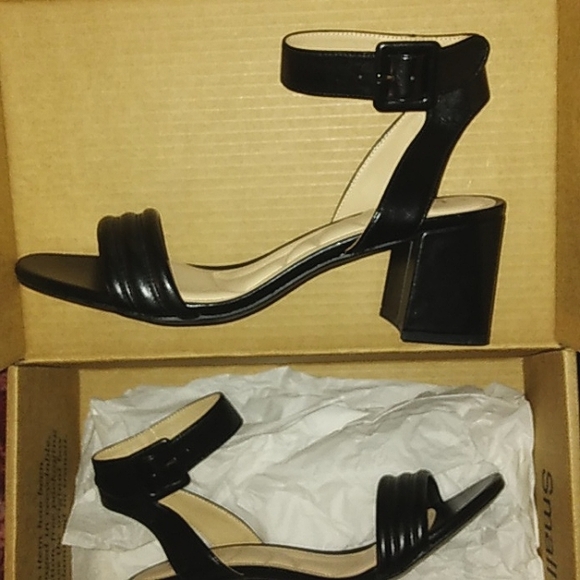 ☆NEW☆Super Sexy Ladies Chunky Block Heel Open Toe CL Chinese Laundry Black Heels - Picture 12 of 16